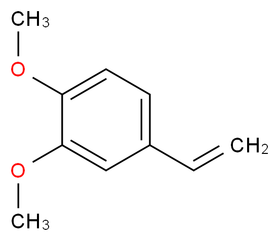 4-ethenyl-1,2-dimethoxybenzene_分子结构_CAS_6380-23-0