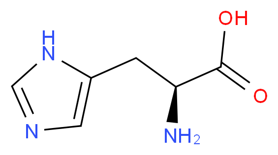  l-2-amino-3-(4-imidazolyl)propionic acid_分子结构_CAS_71-00-1)