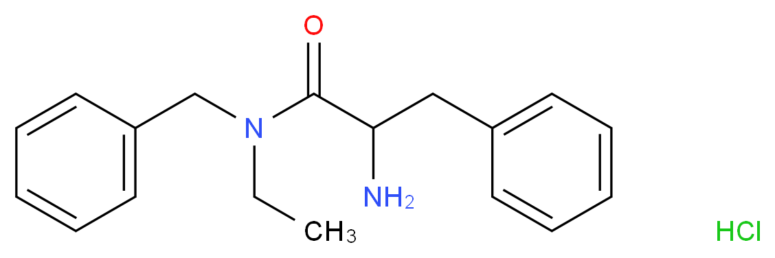 2-Amino-N-benzyl-N-ethyl-3-phenylpropanamide hydrochloride_分子结构_CAS_)