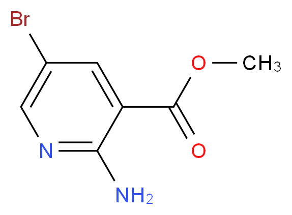 methyl 2-amino-5-bromopyridine-3-carboxylate_分子结构_CAS_50735-34-7