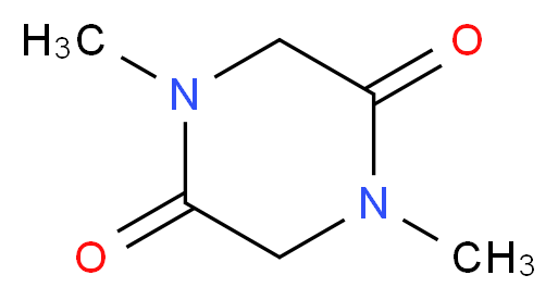 1,4-dimethylpiperazine-2,5-dione_分子结构_CAS_5076-82-4