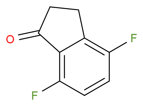 4,7-difluoro-2,3-dihydro-1H-inden-1-one_分子结构_CAS_130408-16-1