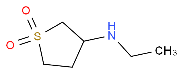 3-(ethylamino)-1λ<sup>6</sup>-thiolane-1,1-dione_分子结构_CAS_202277-72-3