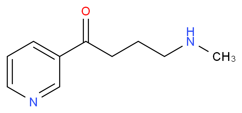 4-(methylamino)-1-(pyridin-3-yl)butan-1-one_分子结构_CAS_66093-90-1