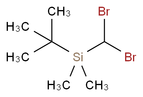 tert-butyl(dibromomethyl)dimethylsilane_分子结构_CAS_148259-35-2