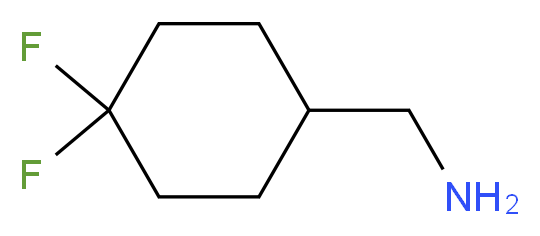 (4,4-difluorocyclohexyl)methanamine_分子结构_CAS_810659-05-3