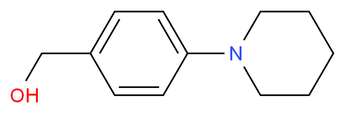 [4-(piperidin-1-yl)phenyl]methanol_分子结构_CAS_677764-87-3