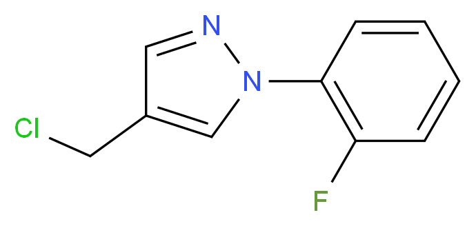 4-(chloromethyl)-1-(2-fluorophenyl)-1H-pyrazole_分子结构_CAS_35715-72-1)