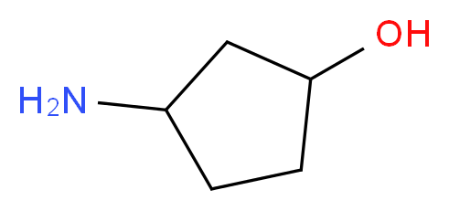 3-aminocyclopentan-1-ol_分子结构_CAS_13725-38-7