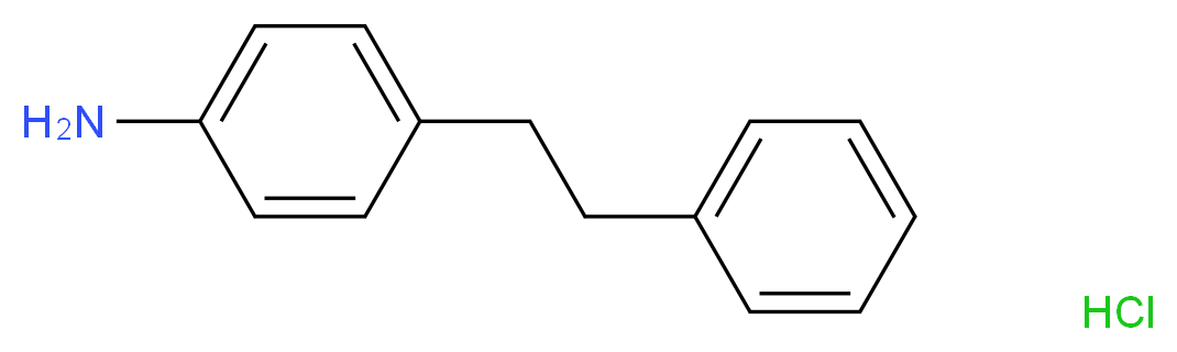 4-(2-phenylethyl)aniline hydrochloride_分子结构_CAS_71845-20-0