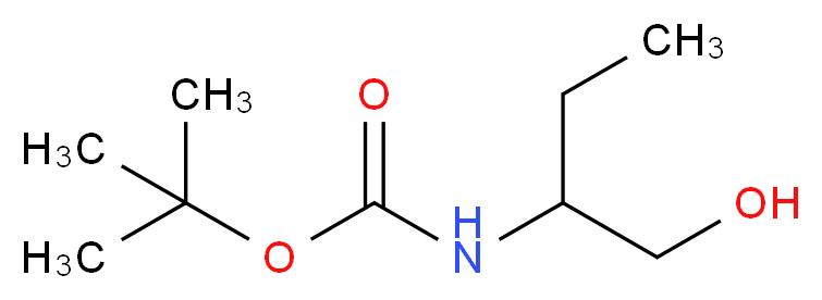 N-Boc-DL-2-氨基-1-丁醇_分子结构_CAS_138373-86-1)