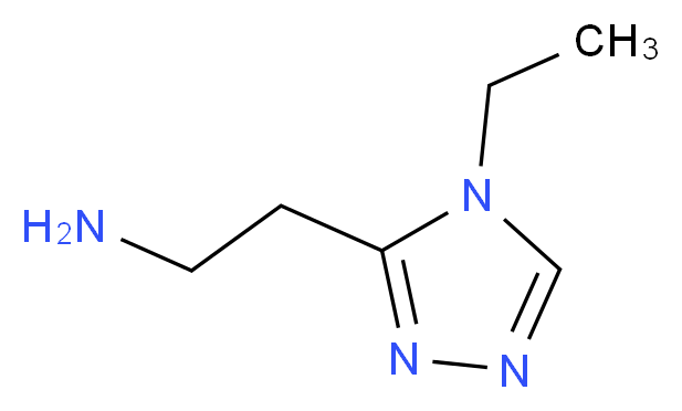 2-(4-ethyl-4H-1,2,4-triazol-3-yl)ethan-1-amine_分子结构_CAS_936940-57-7