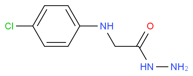 2-[(4-Chlorophenyl)amino]acetohydrazide_分子结构_CAS_2371-31-5)