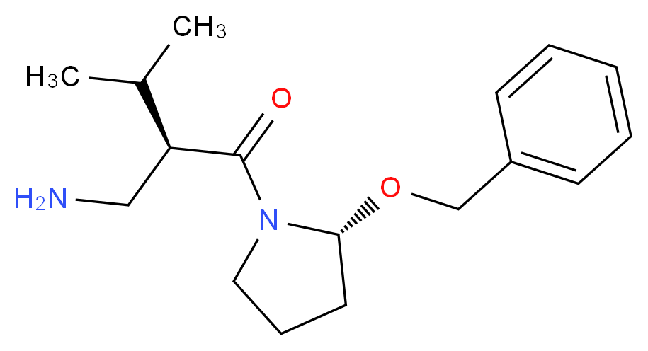 2-Amino-1-(2-benzyloxy-methyl-pyrrolidin-1-yl)-3-methyl-butan-1-one_分子结构_CAS_1217628-30-2)