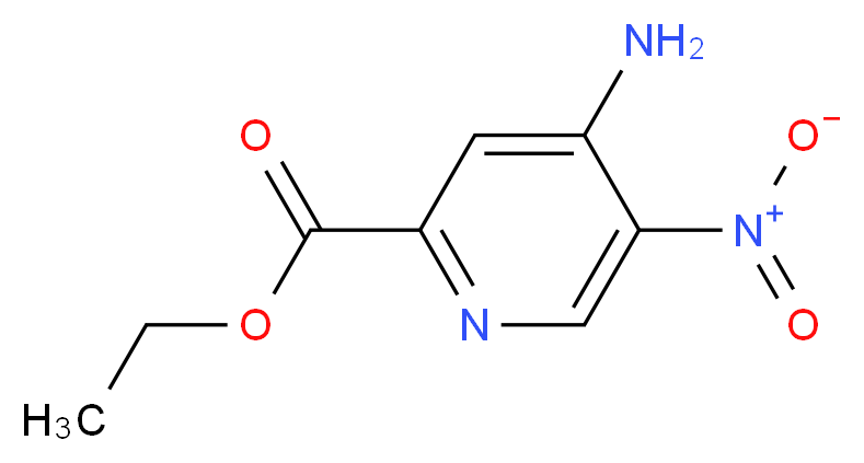 Ethyl 4-amino-5-nitropicolinate_分子结构_CAS_1000783-10-7)