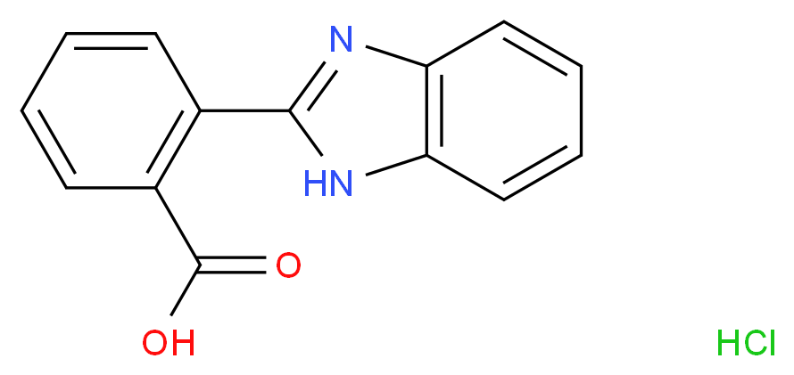 2-(1H-Benzoimidazol-2-yl)-benzoic acid hydrochloride_分子结构_CAS_)