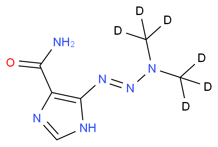 5-[bis(<sup>2</sup>H<sub>3</sub>)methyltriaz-1-en-1-yl]-1H-imidazole-4-carboxamide_分子结构_CAS_1185241-28-4