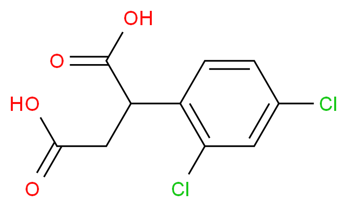 2-(2,4-dichlorophenyl)butanedioic acid_分子结构_CAS_103754-45-6