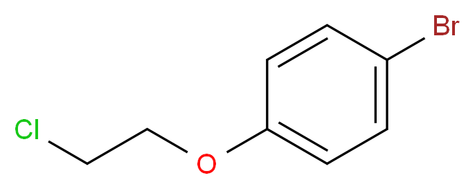 1-bromo-4-(2-chloroethoxy)benzene_分子结构_CAS_55162-34-0