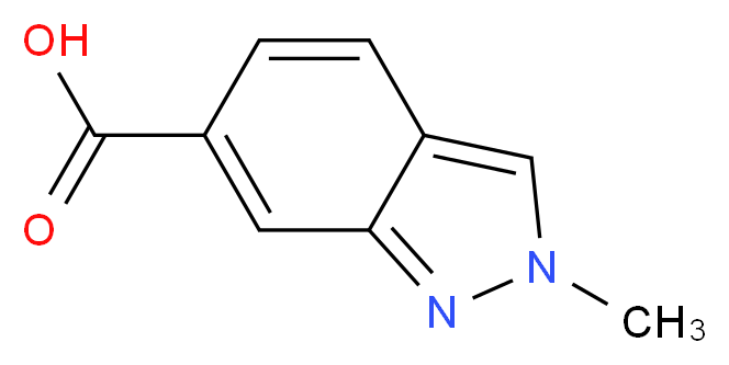 2-methyl-2H-indazole-6-carboxylic acid_分子结构_CAS_1031417-46-5