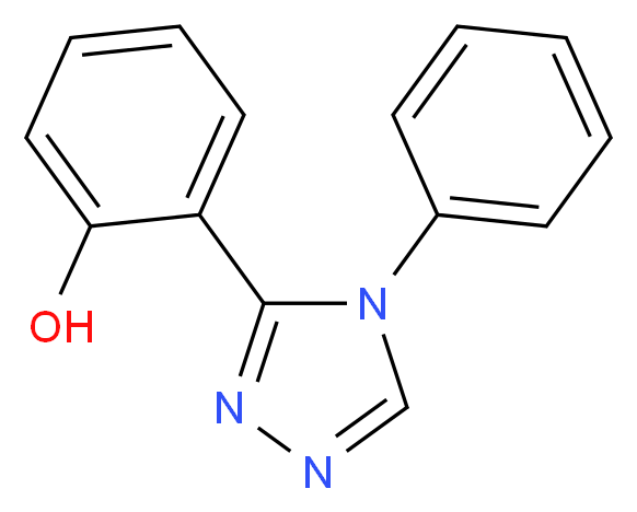 2-(4-Phenyl-4H-[1,2,4]triazol-3-yl)-phenol_分子结构_CAS_25222-62-2)