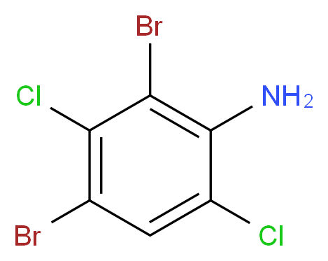 4,6-DIBROMO-2,5-DICHLOROANILINE_分子结构_CAS_27761-65-5)