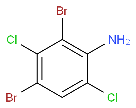 2,4-dibromo-3,6-dichloroaniline_分子结构_CAS_)