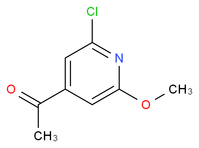 1-(2-chloro-6-methoxypyridin-4-yl)ethan-1-one_分子结构_CAS_864674-09-9