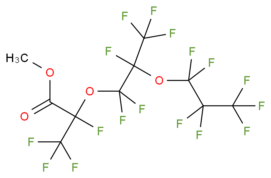 Methyl perfluoro-2,5-dimethyl-3,6-dioxanonanoate 97%_分子结构_CAS_26131-32-8)