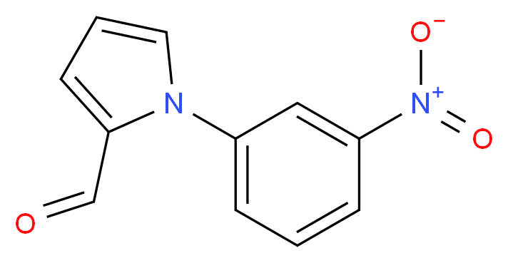 1-(3-Nitrophenyl)-1H-pyrrole-2-carbaldehyde_分子结构_CAS_)