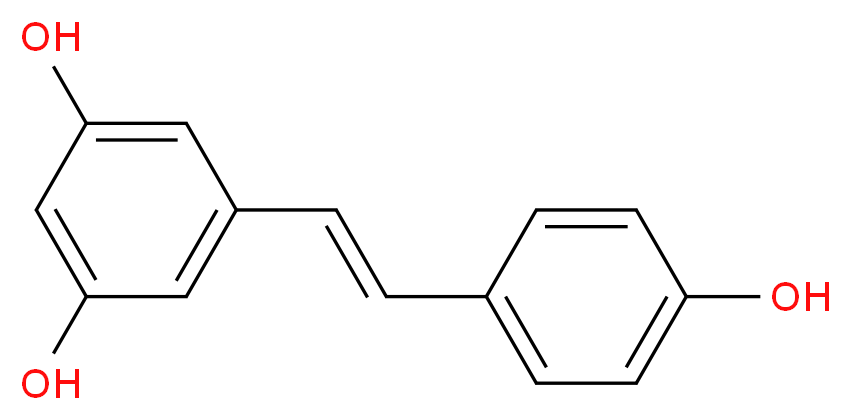 (E)-5-(4-Hydroxystyryl)benzene-1,3-diol_分子结构_CAS_)