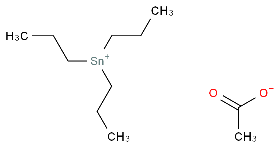 tripropylstannylium acetate_分子结构_CAS_3267-78-5