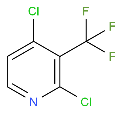 2,4-Dichloro-3-(trifluoromethyl)pyridine_分子结构_CAS_1186194-98-8)