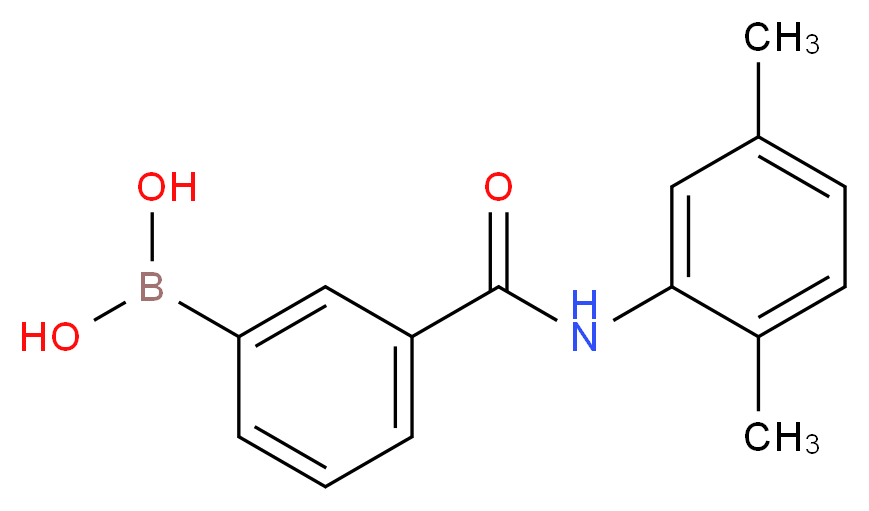 3-(2,5-二甲基苯基氨甲酰基)苯硼酸_分子结构_CAS_957061-00-6)