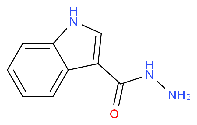 1H-Indole-3-carboxylic acid hydrazide_分子结构_CAS_15317-58-5)