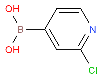 2-氯-4-吡啶硼酸_分子结构_CAS_458532-96-2)