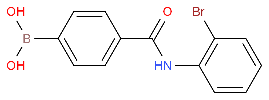 4-[(2-Bromophenyl)carbamoyl]benzeneboronic acid 98%_分子结构_CAS_874288-01-4)