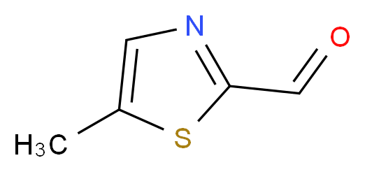 5-Methyl-1,3-thiazole-2-carboxaldehyde_分子结构_CAS_13838-78-3)