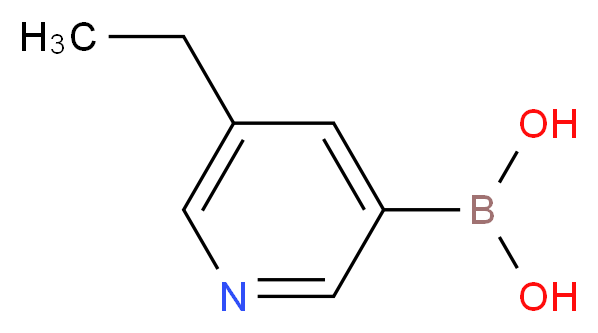 (5-ethylpyridin-3-yl)boronic acid_分子结构_CAS_1001907-70-5