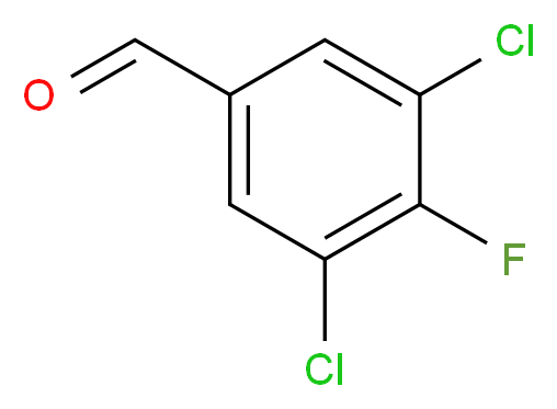 3,5-dichloro-4-fluorobenzaldehyde_分子结构_CAS_117820-80-1