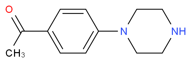 1-(4-(piperazin-1-yl)phenyl)ethanone_分子结构_CAS_)