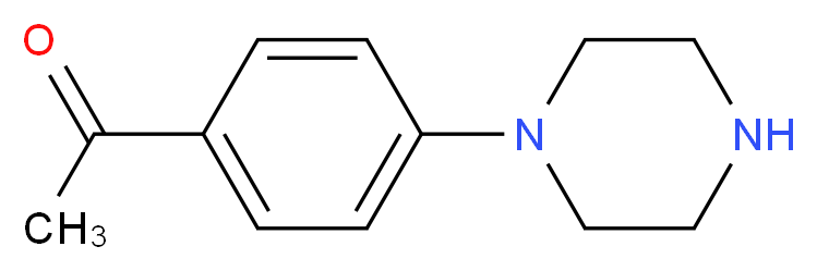 4'-哌嗪苯乙酮_分子结构_CAS_51639-48-6)