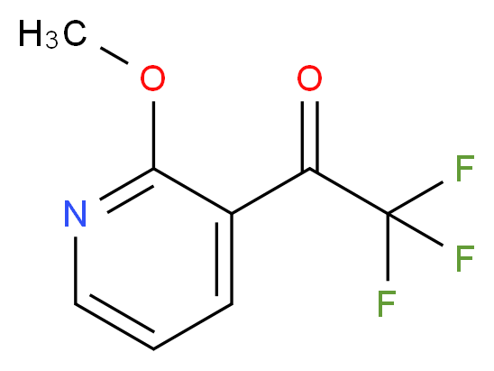 2,2,2-trifluoro-1-(2-methoxypyridin-3-yl)ethan-1-one_分子结构_CAS_335665-28-6