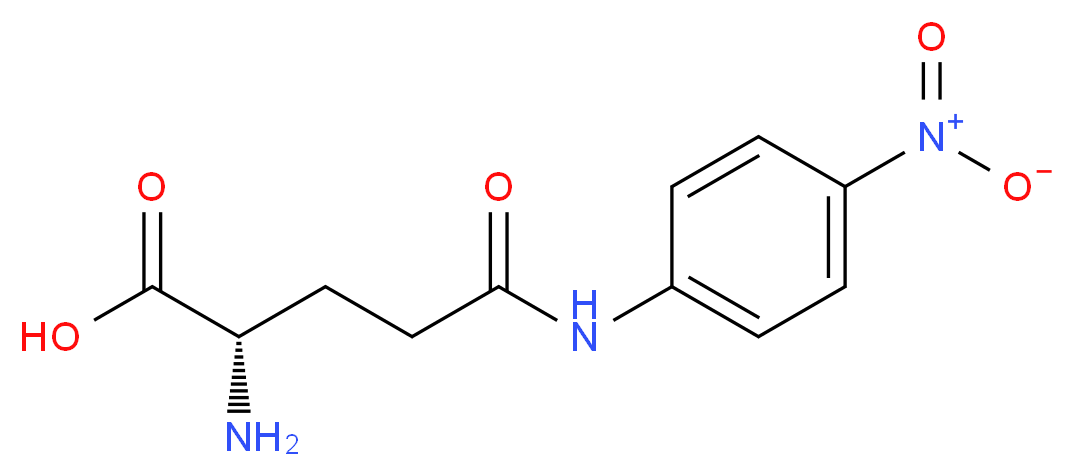 L-Glutamic acid γ-(4-nitroanilide)_分子结构_CAS_7300-59-6)