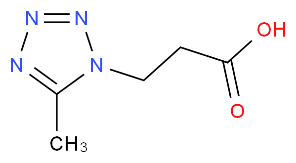 3-(5-Methyl-1H-tetrazol-1-yl)propanoic acid_分子结构_CAS_)