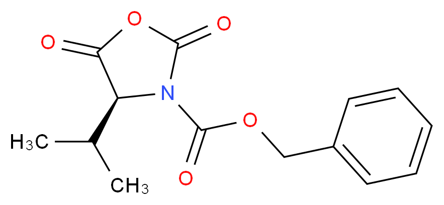 (S)-3-(Benzyloxycarbonyl)-4-isopropyl-2,5-oxazolidinedione_分子结构_CAS_158257-41-1)