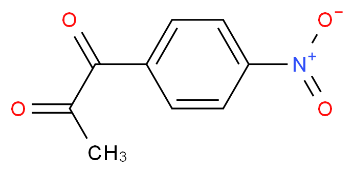 1-(4-Nitrophenyl)-1,2-propandione_分子结构_CAS_6159-25-7)
