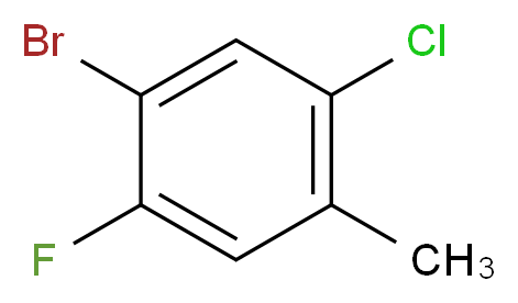 1-bromo-5-chloro-2-fluoro-4-methylbenzene_分子结构_CAS_93765-83-4