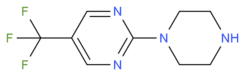 2-(1-PIPERAZINYL)-5-(TRIFLUOROMETHYL)-PYRIMIDINE_分子结构_CAS_745066-18-6)