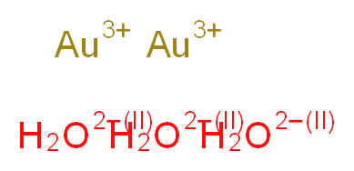 digold(3+) ion trioxidandiide_分子结构_CAS_1303-58-8